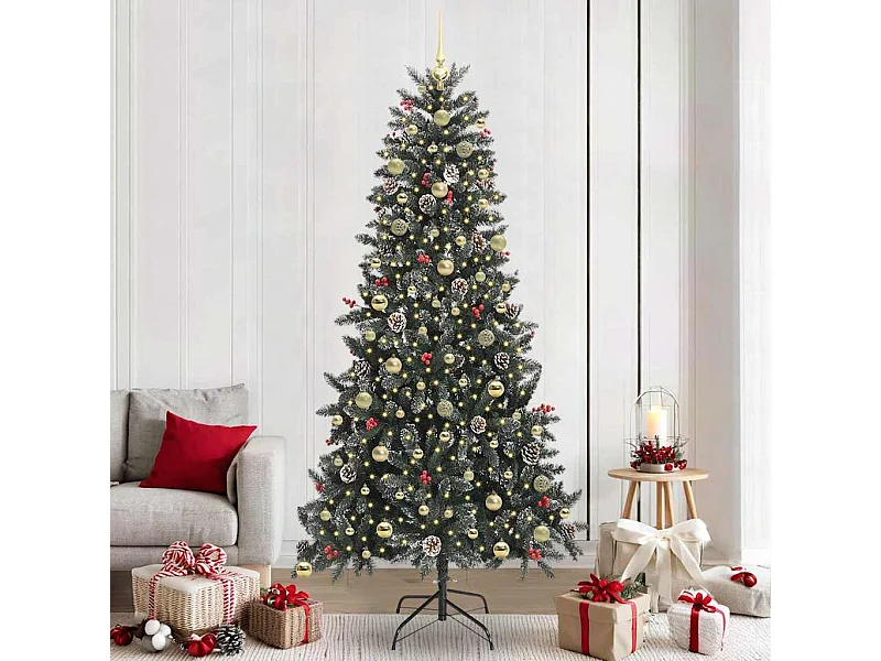 Sapin de Noël artificiel Vert 129,5 x 129,5 x 240 cm