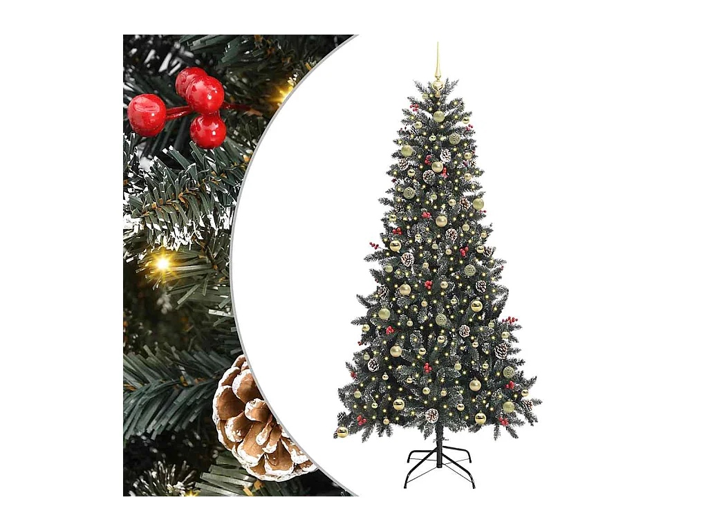 Sapin de Noël artificiel Vert 129,5 x 129,5 x 240 cm