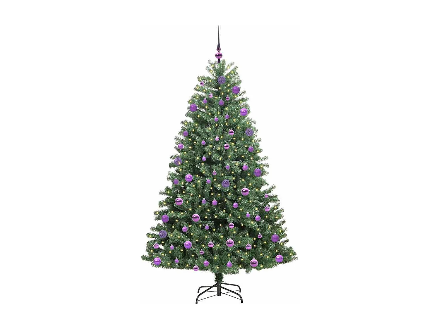 Sapin de Noël Artificiel à Branches Articulées Vert 210 cm