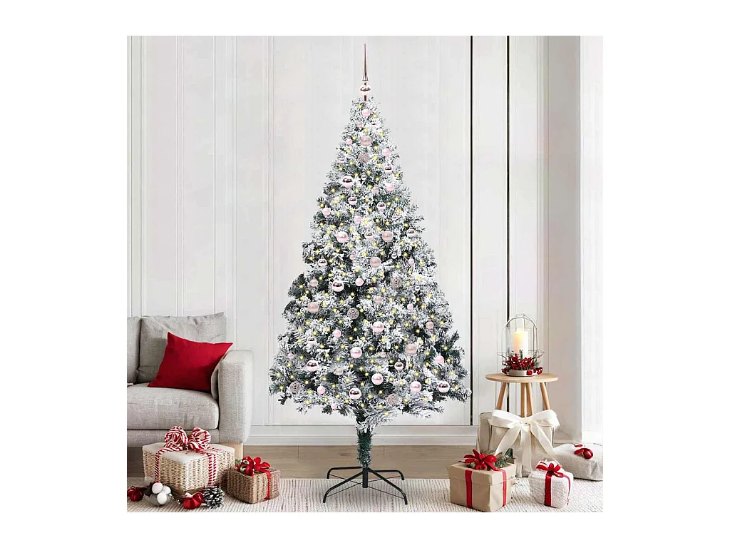 Sapin de Noël artificiel Vert 240 cm PVC, Acier et Plastique