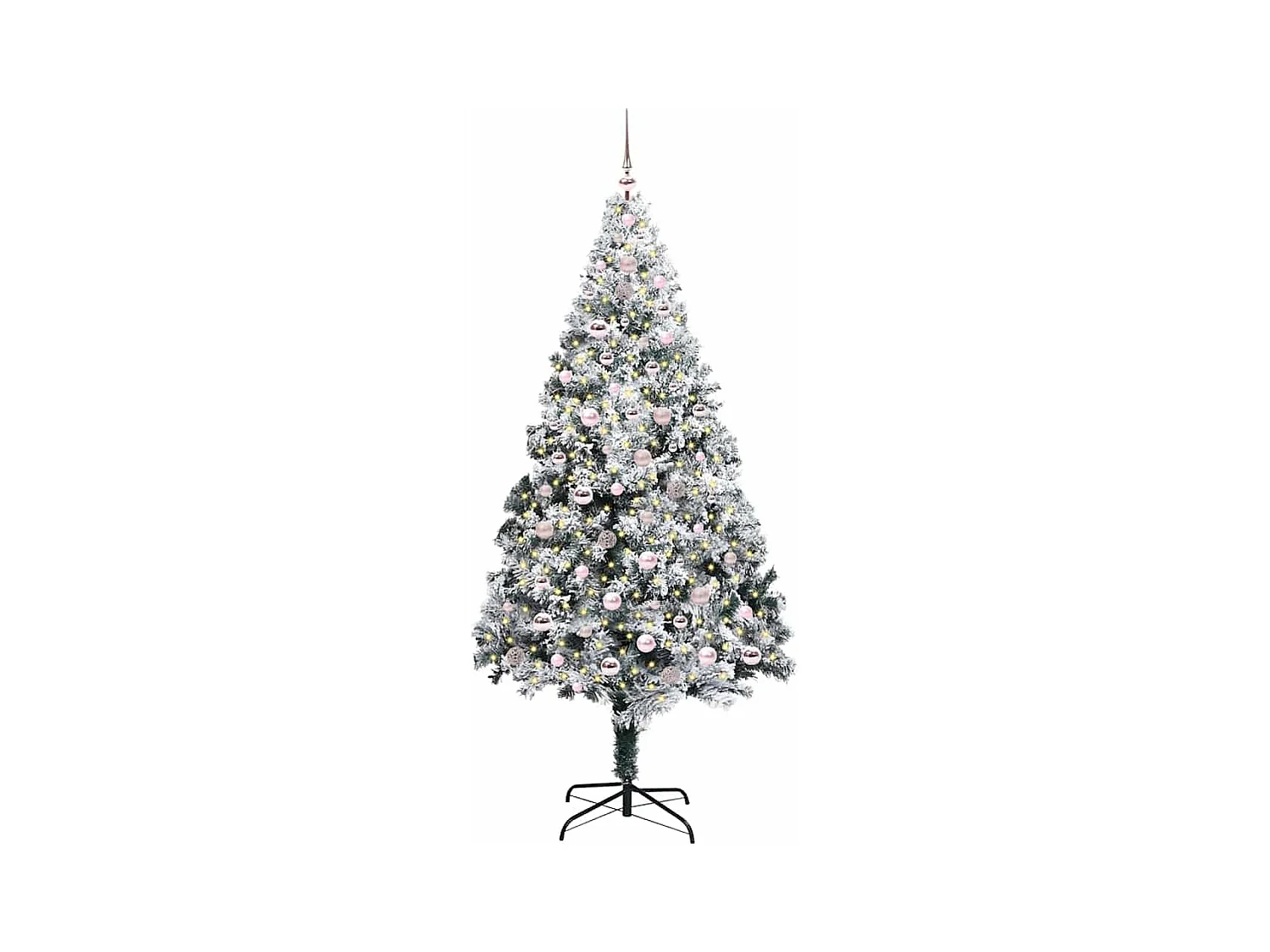 Sapin de Noël artificiel Vert 240 cm PVC, Acier et Plastique