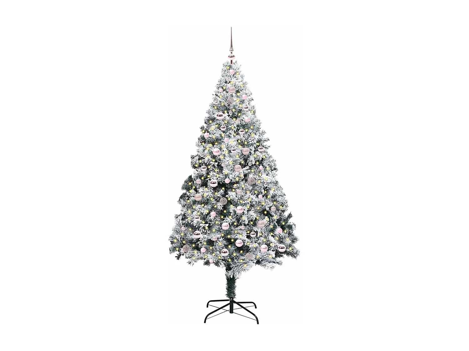 Sapin de Noël artificiel Vert 240 cm PVC, Acier et Plastique