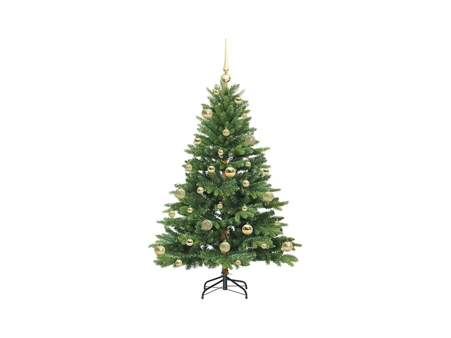 Árbol de Navidad artificial con 150 LED Verde 120 cm PE y PVC