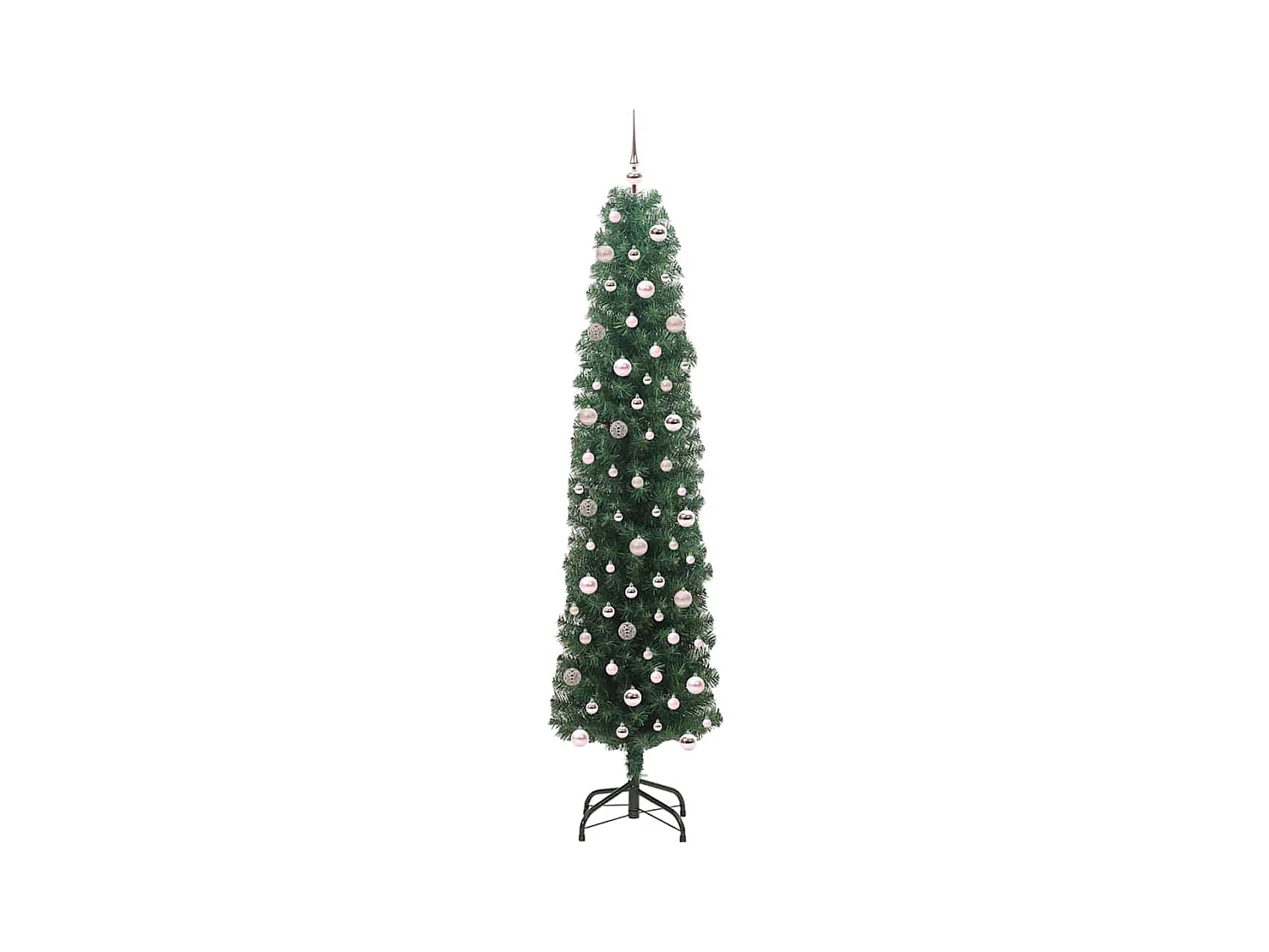Árbol de Navidad artificial Verde 240 cm PVC, Acero y Plástico
