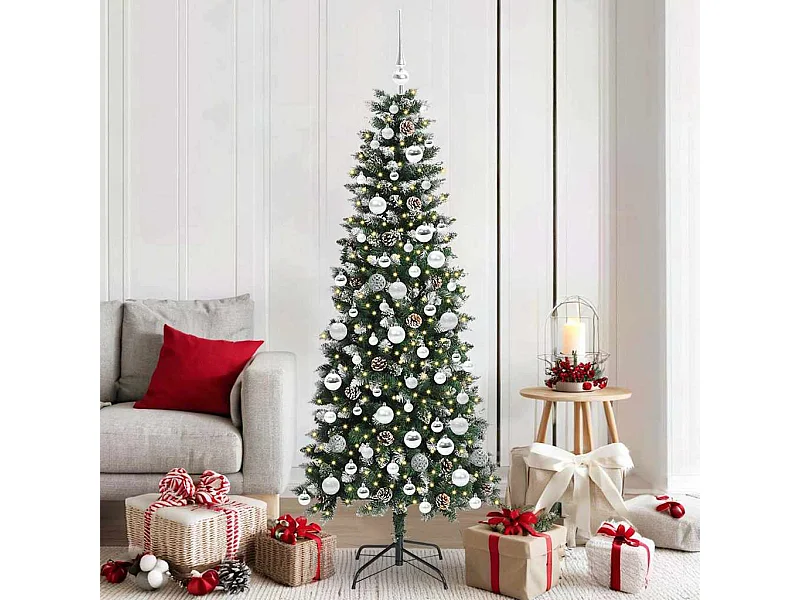Sapin de Noël artificiel avec 300 LED Vert 76 x 76 x 180 cm