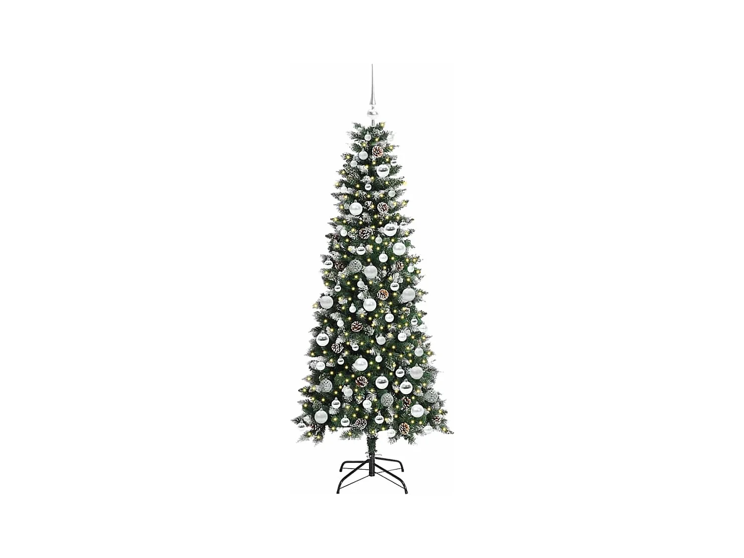 Sapin de Noël artificiel avec 300 LED Vert 76 x 76 x 180 cm