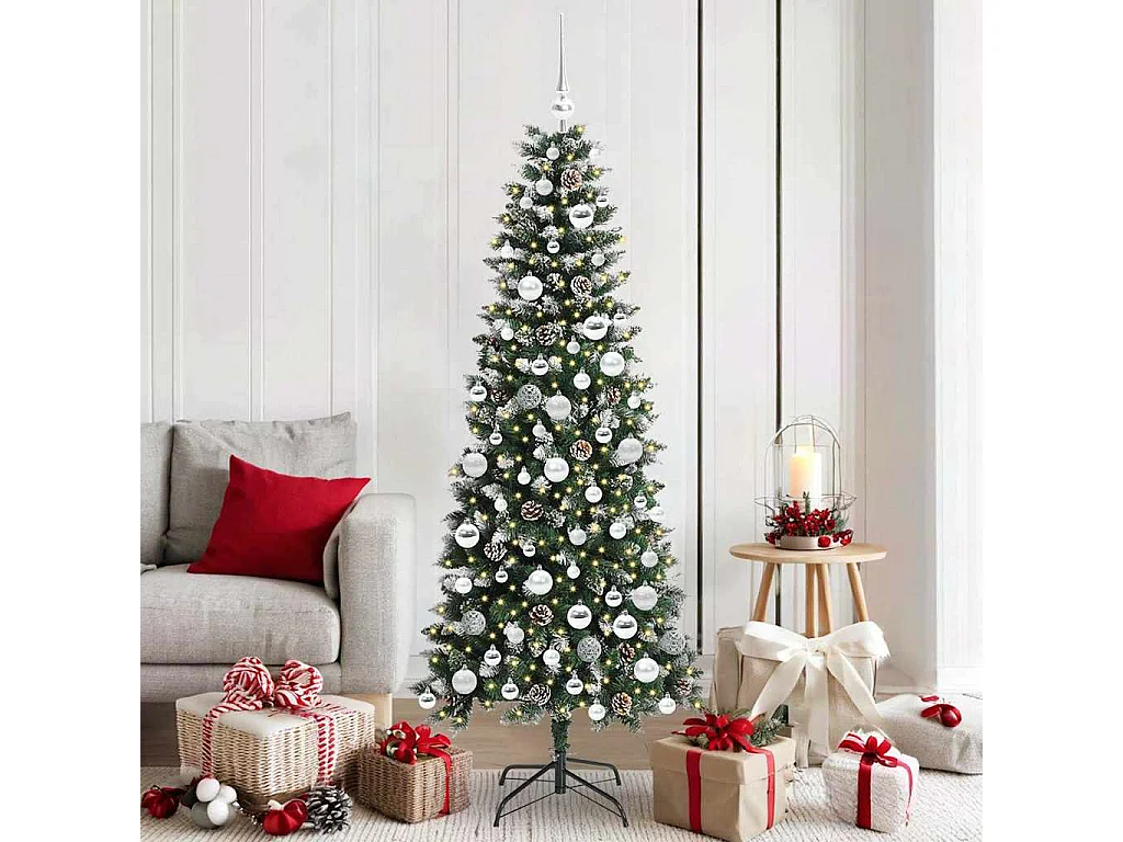 Sapin de Noël artificiel avec 300 LED Vert 76 x 76 x 180 cm