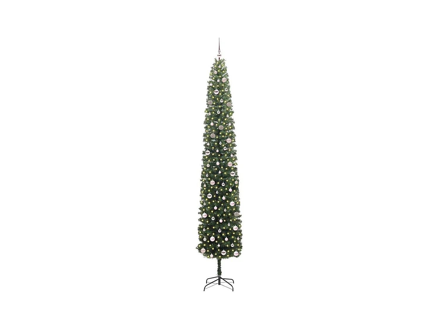 Árvore de Natal Artificial Verde 300 cm PVC e Aço e Plástico