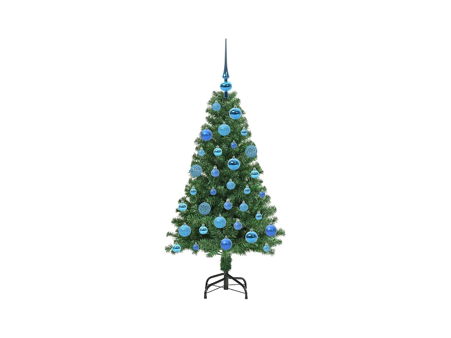 Árbol de Navidad artificial Verde 120 cm PVC y Acero y Plástico