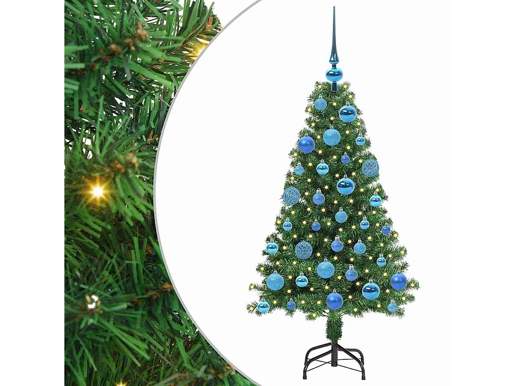 Sapin de Noël artificiel Vert 120 cm PVC, Acier et Plastique