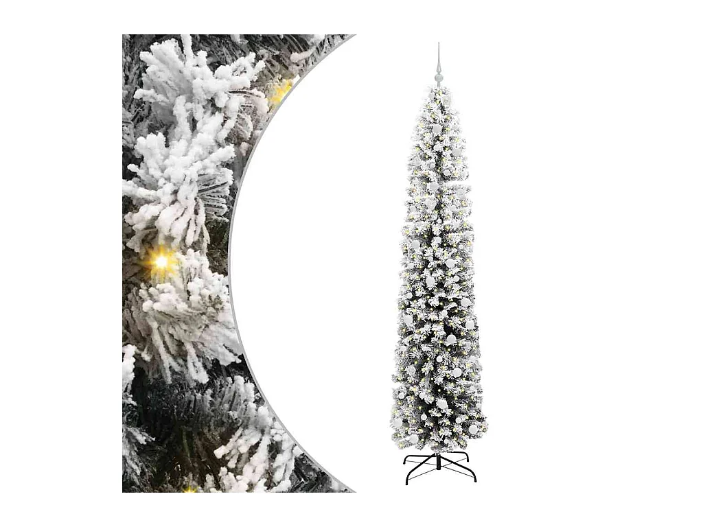 Sapin de Noël artificiel Vert 240 cm PVC et acier et plastique