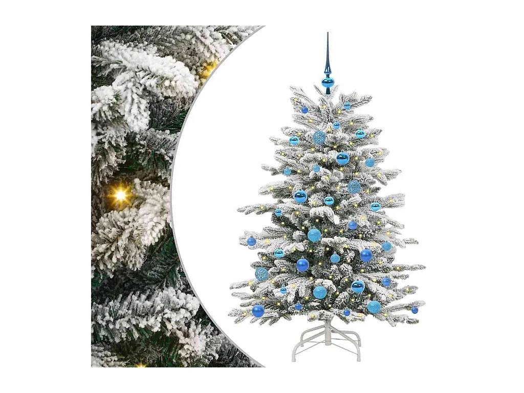 Sapin de Noël Artificiel à Branches Articulées Blanc 150 cm