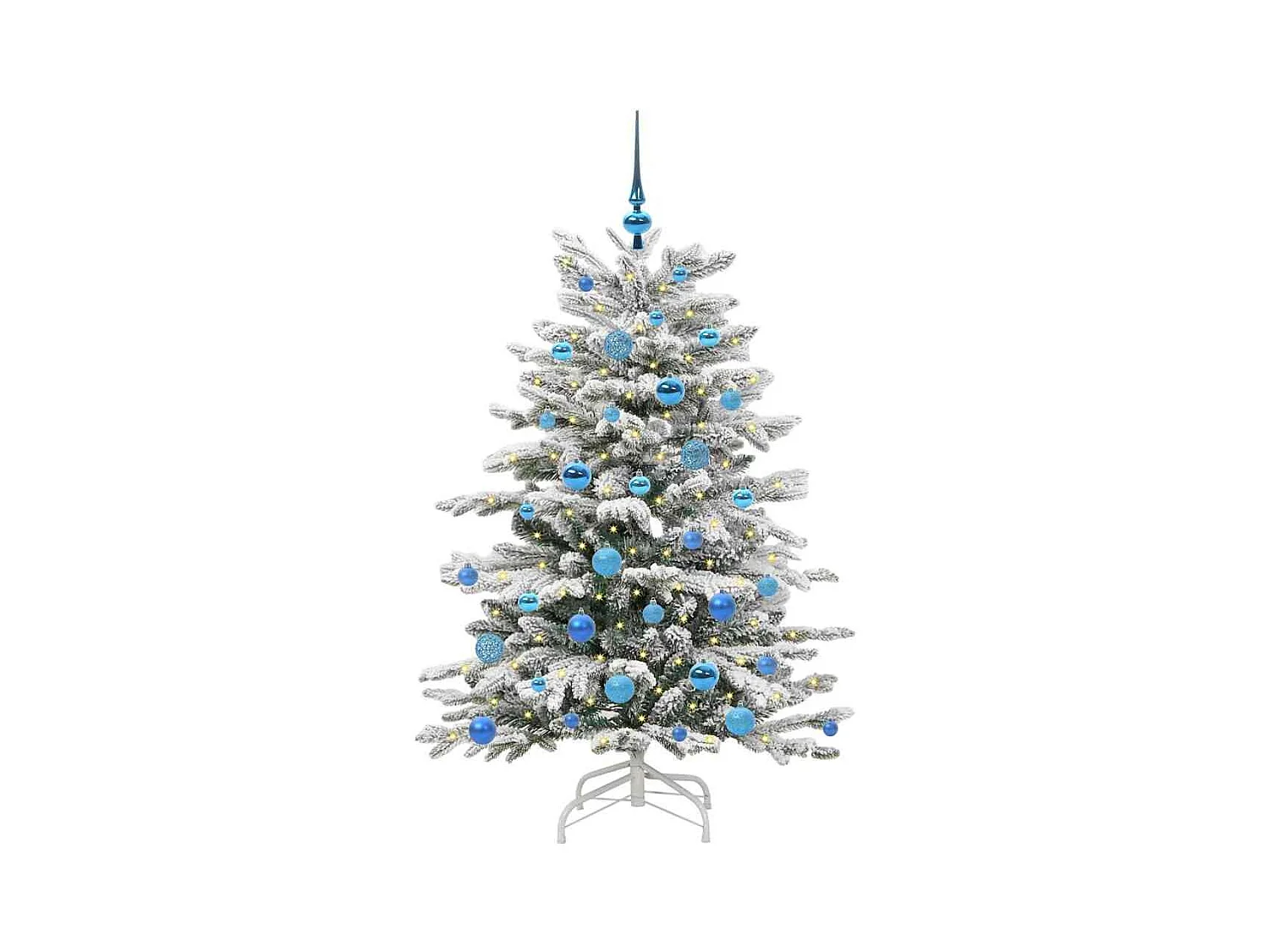 Sapin de Noël Artificiel à Branches Articulées Blanc 150 cm