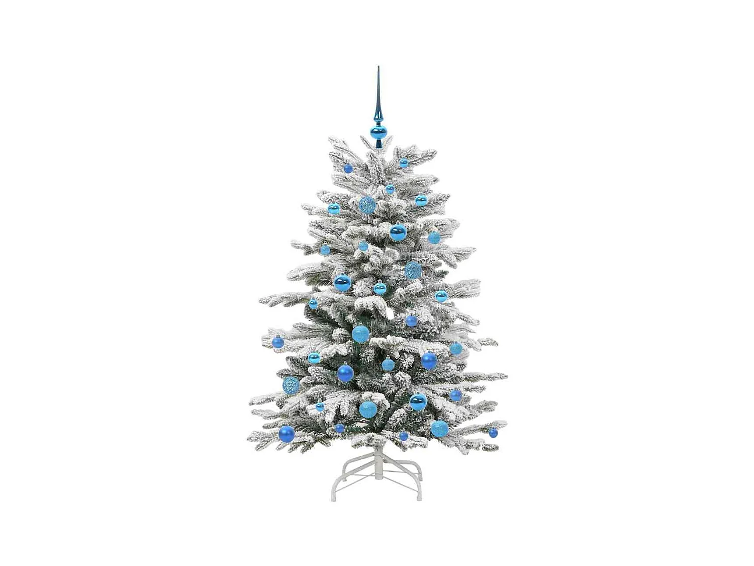 Sapin de Noël Artificiel à Branches Articulées Blanc 150 cm