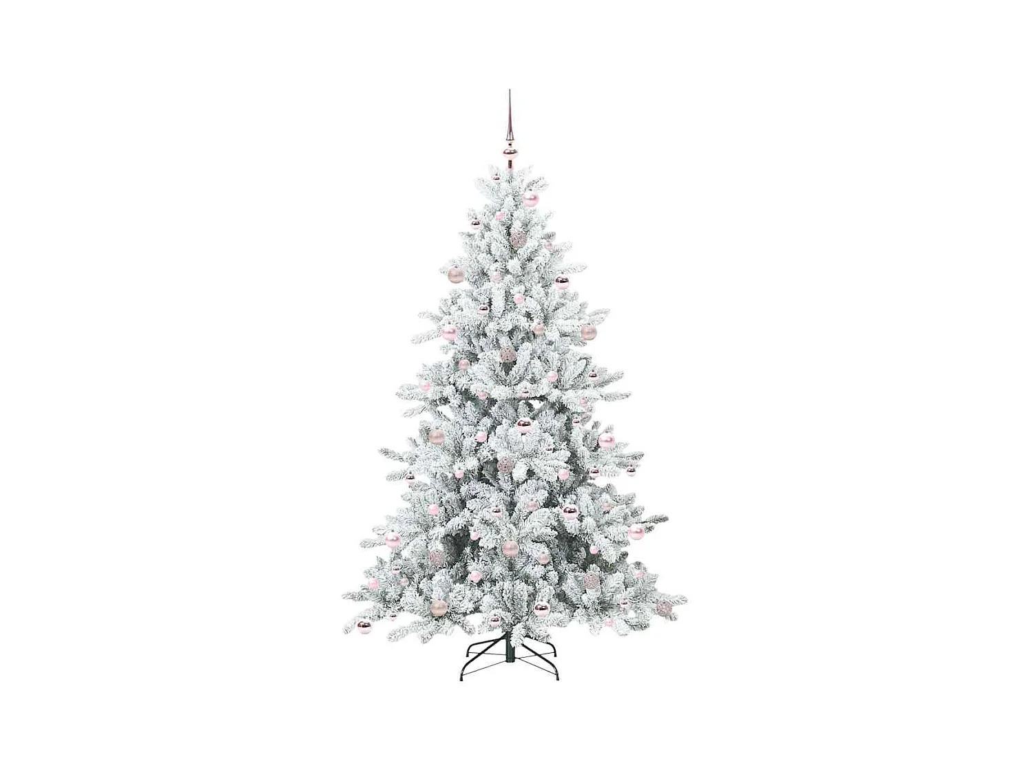 Árbol de Navidad artificial con ramas articuladas 210 cm PVC