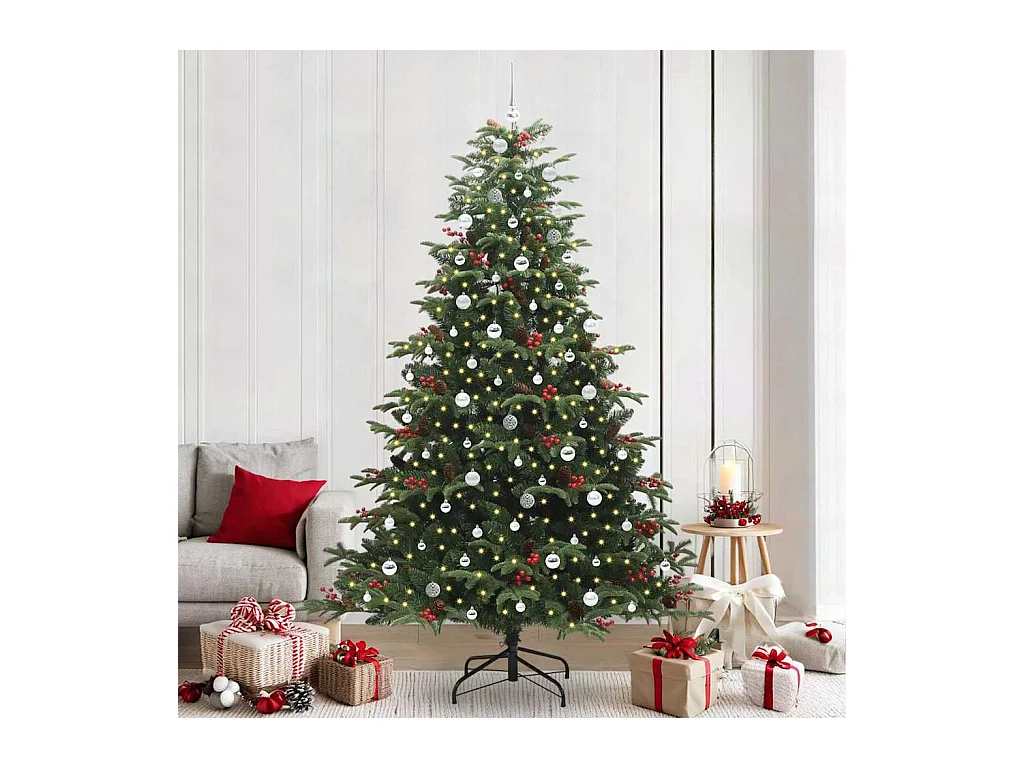 Sapin de Noël artificiel Vert 240 cm PVC, métal et plastique