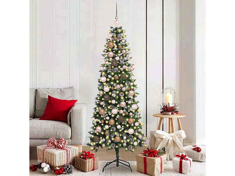 Sapin de Noël artificiel avec 300 LED Vert 76 x 76 x 180 cm