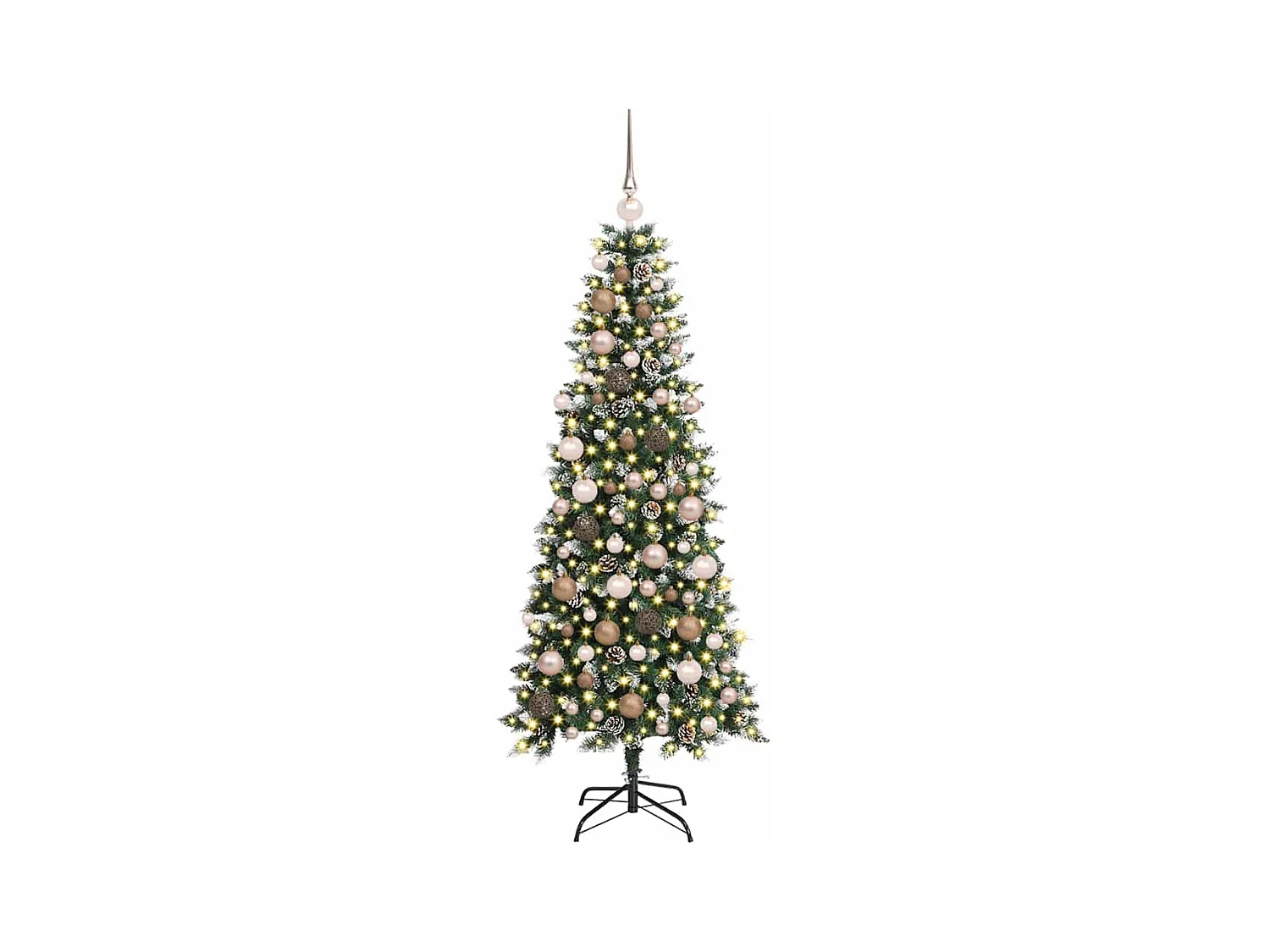 Sapin de Noël artificiel avec 300 LED Vert 76 x 76 x 180 cm