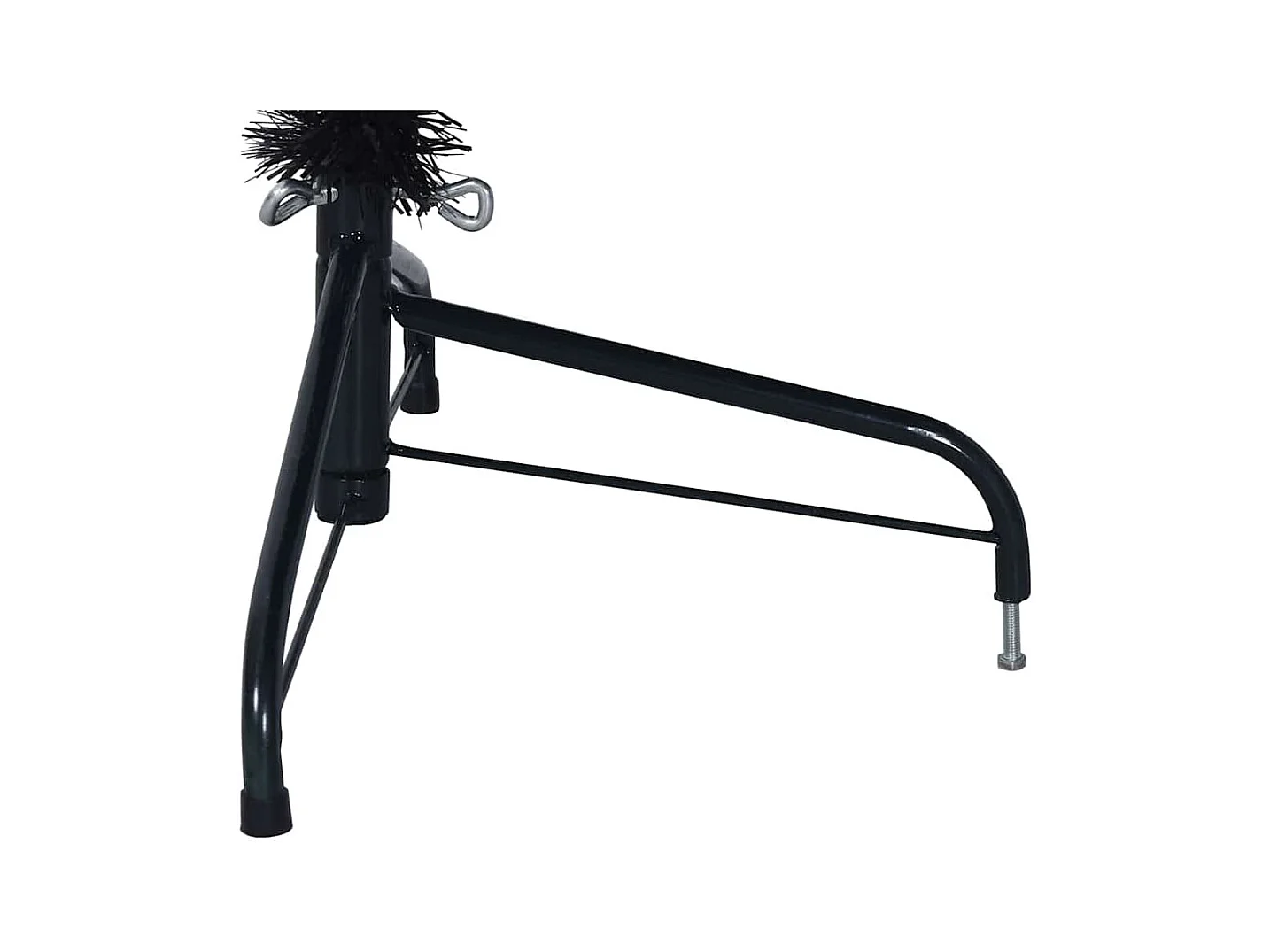 Árbol de Navidad Artificial Preiluminado Negro 210 cm PVC