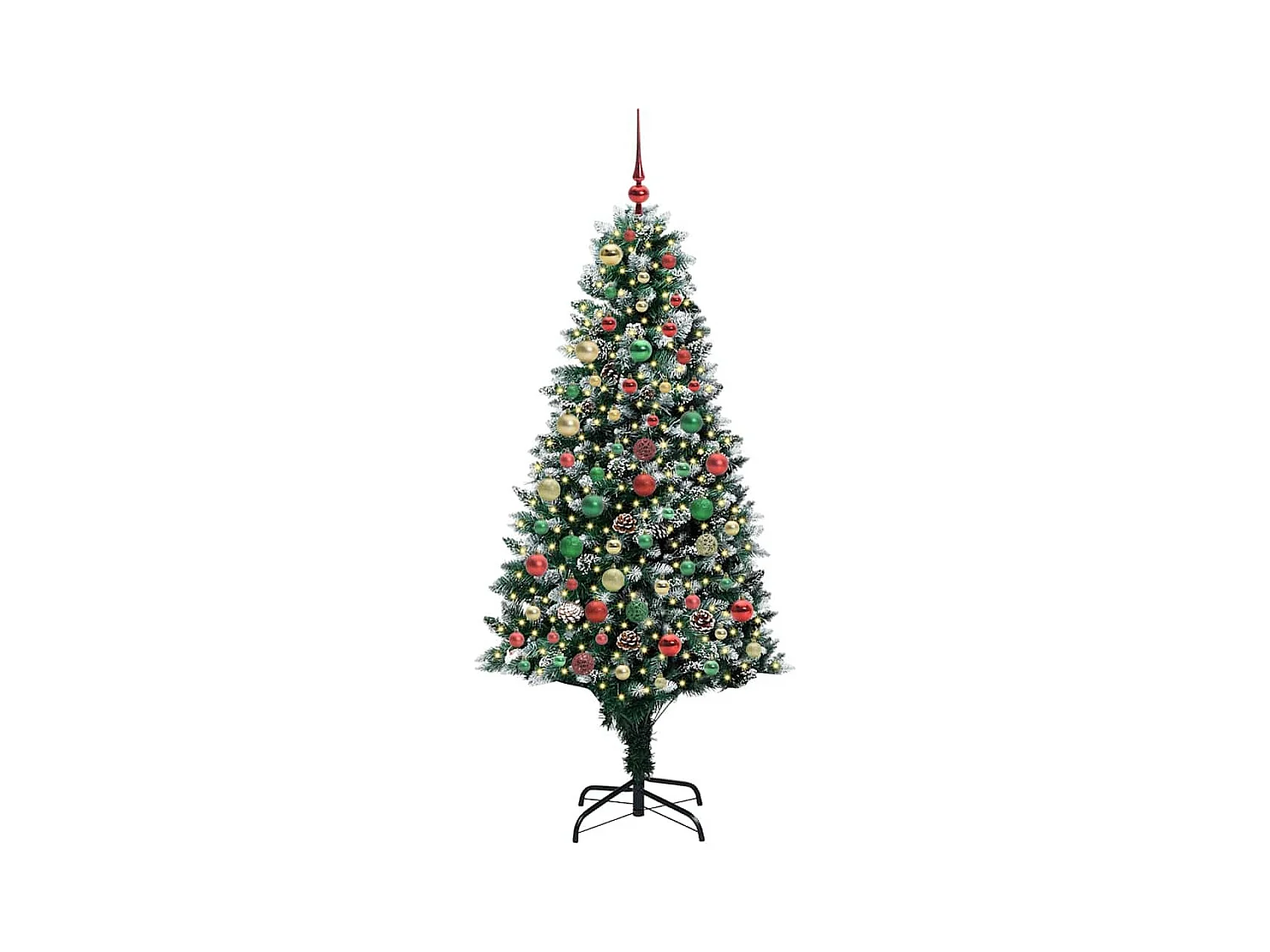 Sapin de Noël artificiel Vert 180 cm PVC, Acier et Plastique
