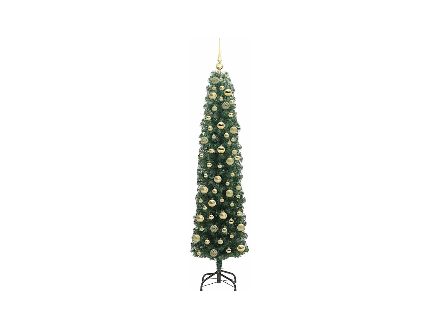Árbol de Navidad artificial Verde 180 cm PVC, Acero y Plástico
