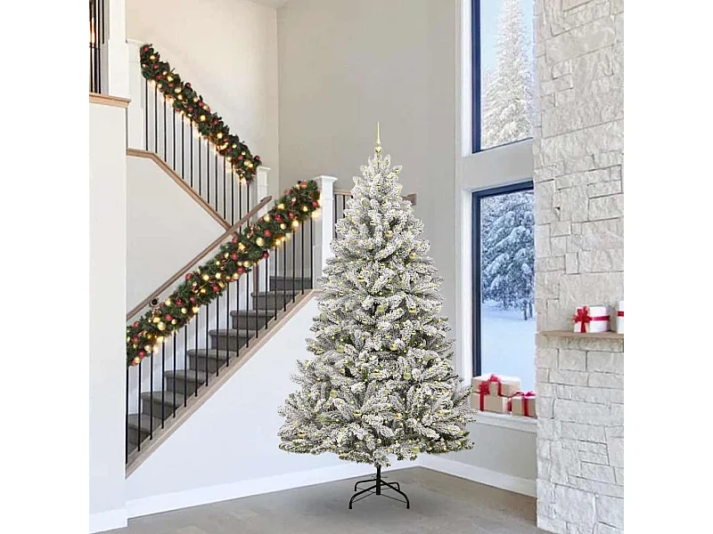 Árbol de Navidad artificial Verde y 300 cm PVC y Metal