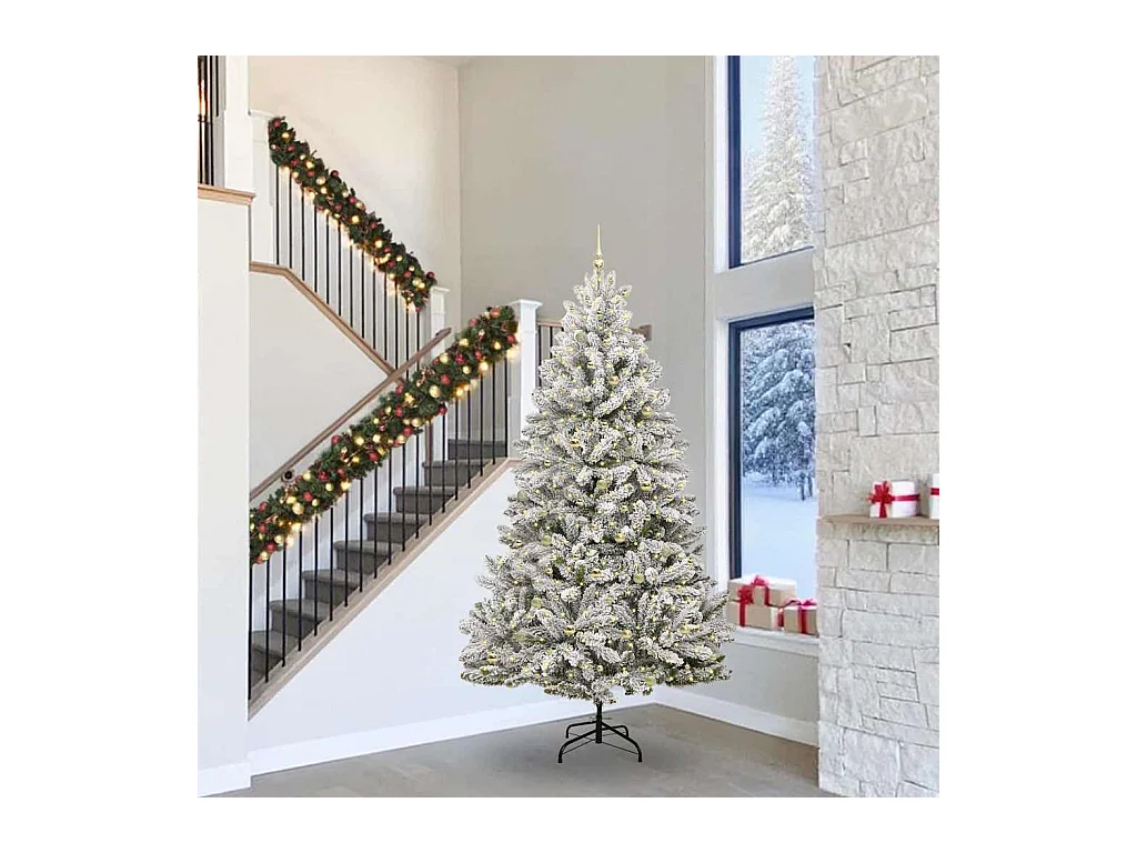 Árbol de Navidad artificial Verde y 300 cm PVC y Metal