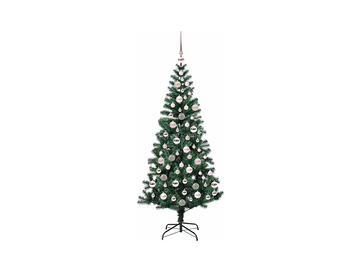 Árbol de Navidad Artificial Preiluminado Verde 180 cm