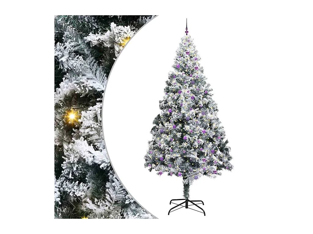 Sapin de Noël Blanc 300 cm PVC