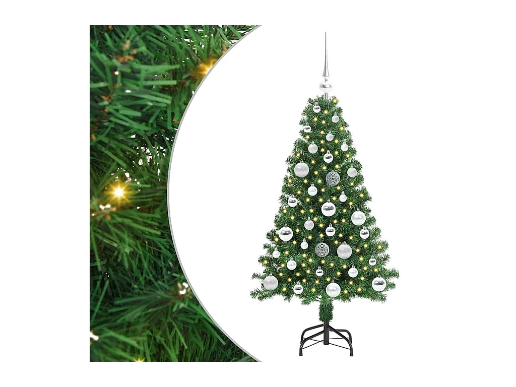 Sapin de Noël artificiel Vert 120 cm PVC, Acier et Plastique
