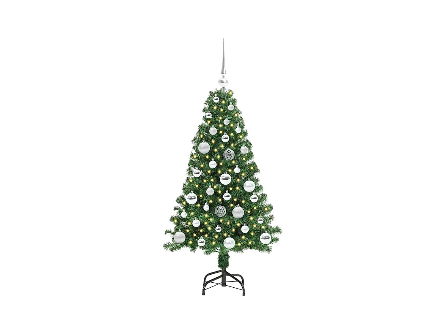 Sapin de Noël artificiel Vert 120 cm PVC, Acier et Plastique