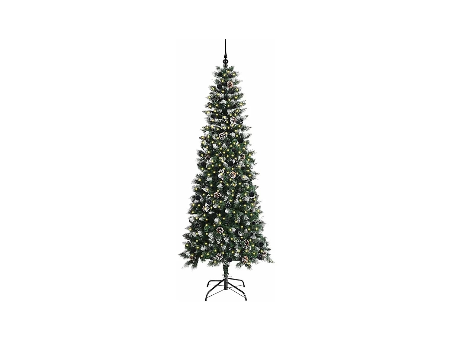 Sapin de Noël artificiel avec 300 LED Vert 96 x 96 x 240 cm