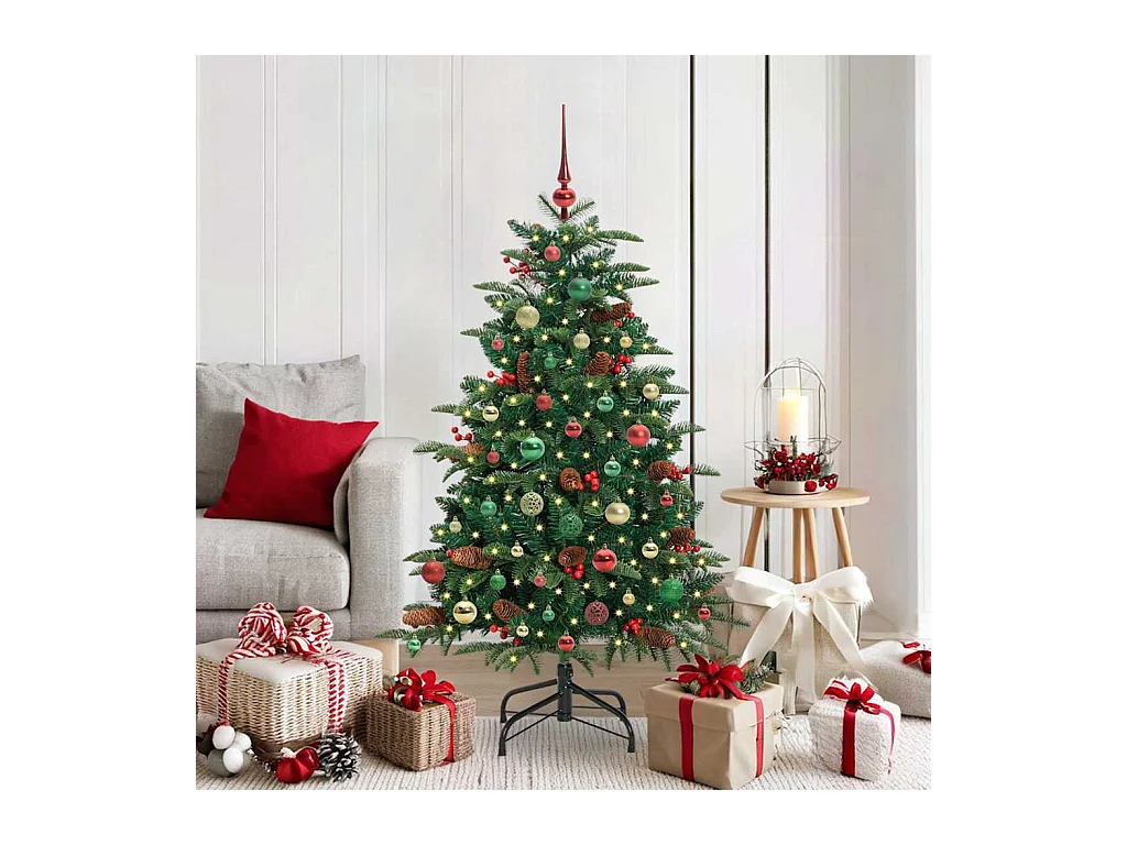 Sapin de Noël artificiel Vert 150 cm PVC, métal et plastique