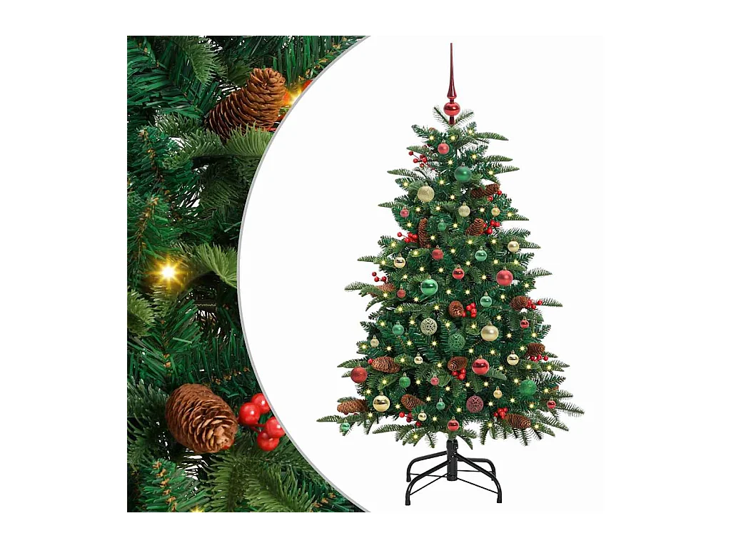 Sapin de Noël artificiel Vert 150 cm PVC, métal et plastique