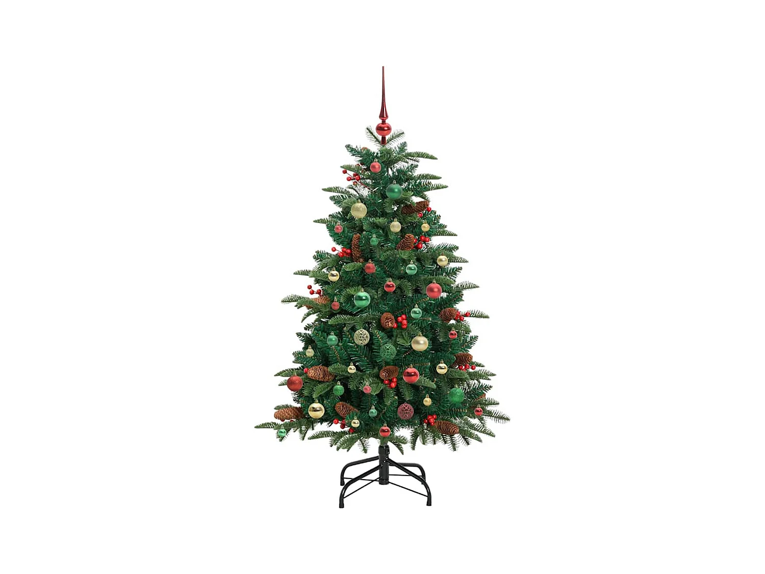 Sapin de Noël artificiel Vert 150 cm PVC, métal et plastique