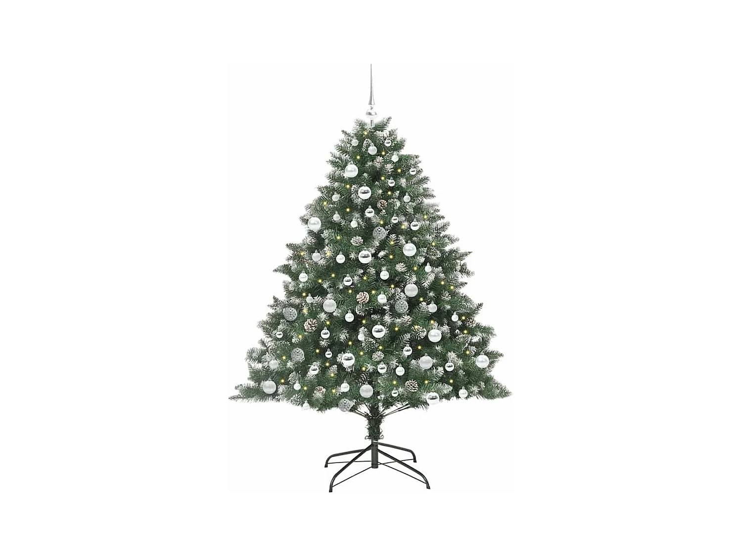 Sapin de Noël artificiel avec 300 LED Vert 126 x 126 x 180 cm