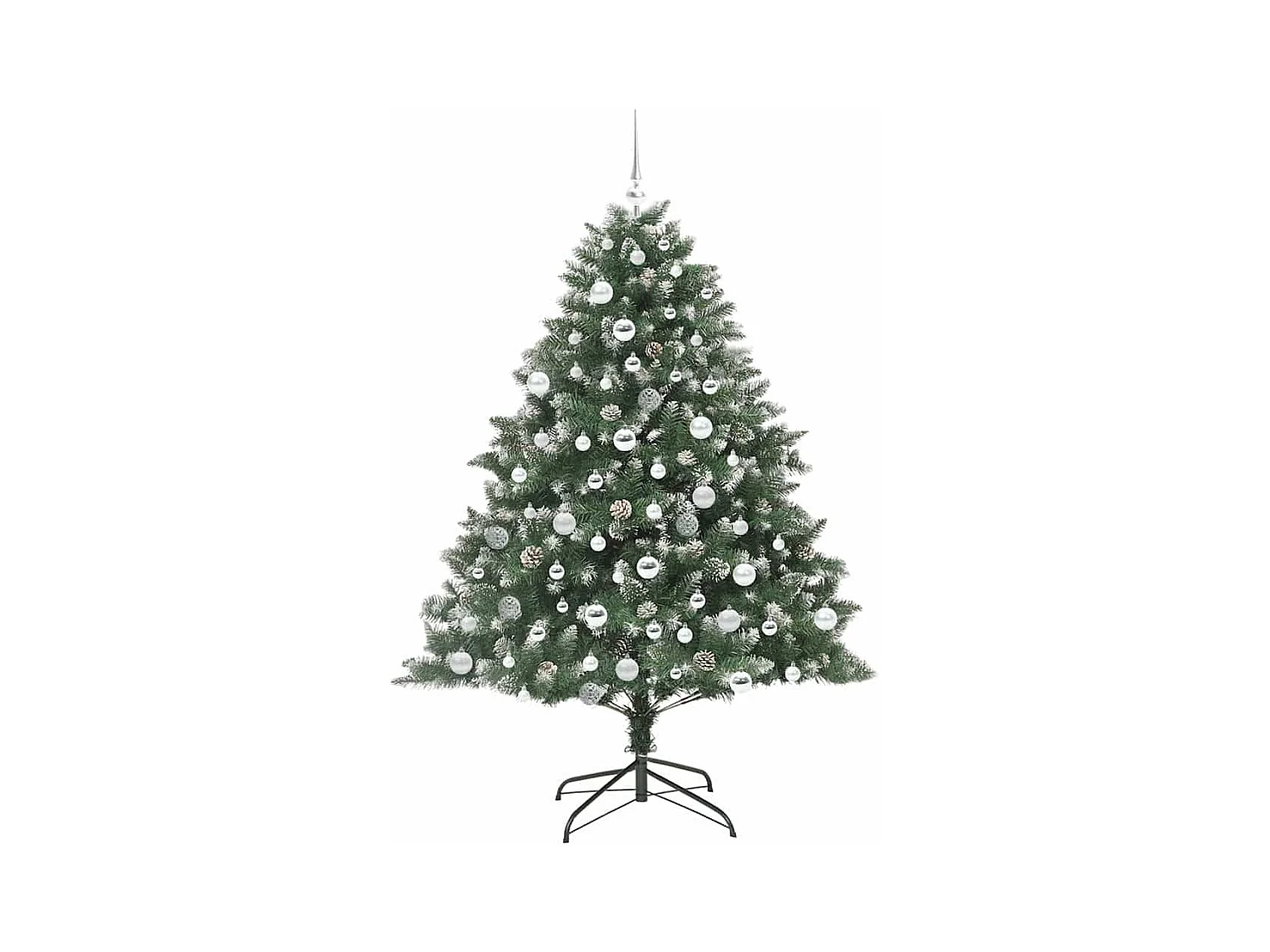 Sapin de Noël artificiel avec 300 LED Vert 126 x 126 x 180 cm