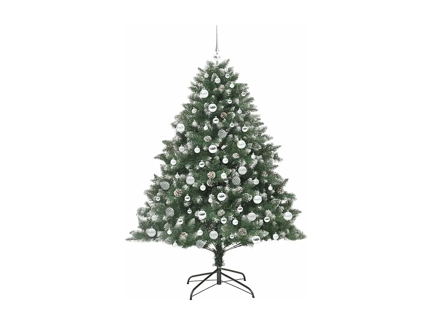 Sapin de Noël artificiel avec 300 LED Vert 126 x 126 x 180 cm