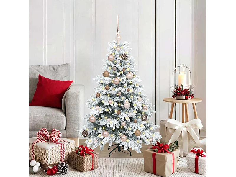 Sapin de Noël artificiel avec 150 LED Vert 120 cm PE et PVC