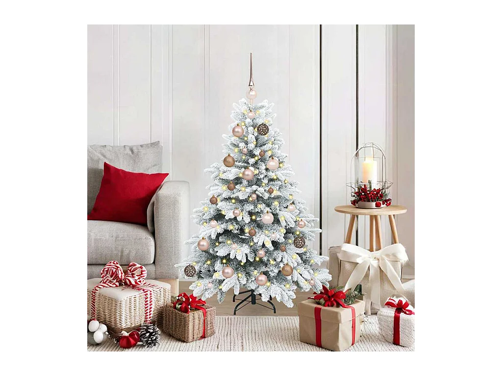 Árbol de Navidad artificial con 150 LED Verde 120 cm PE y PVC