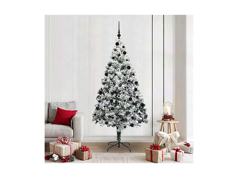 Sapin de Noël artificiel Vert 210 cm PVC, Acier et Plastique