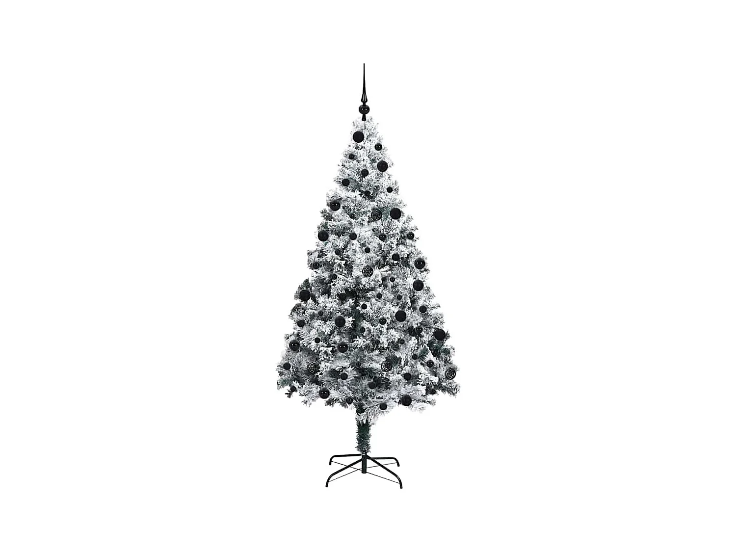 Árbol de Navidad artificial Verde 210 cm PVC y Acero y Plástico