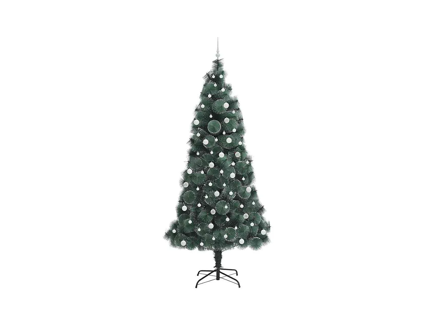 Árbol de Navidad artificial preiluminado con juego de bolas