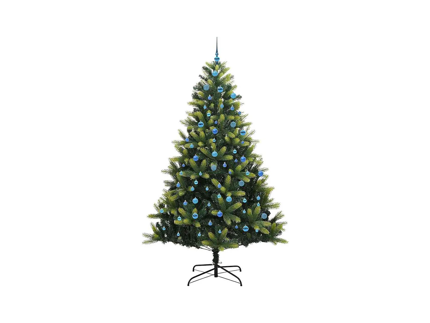 Sapin de Noël Artificiel avec Charnières 300 LEDs Vert 240 cm