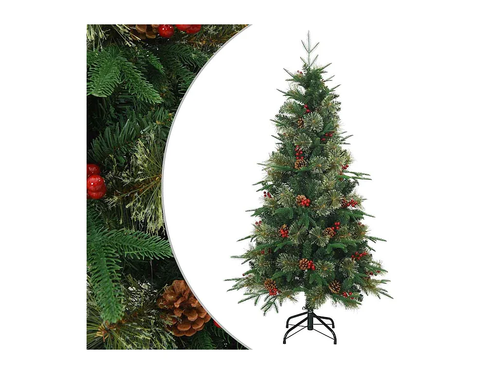 Sapin de Noël Artificiel à Branches Articulées Vert 120 cm