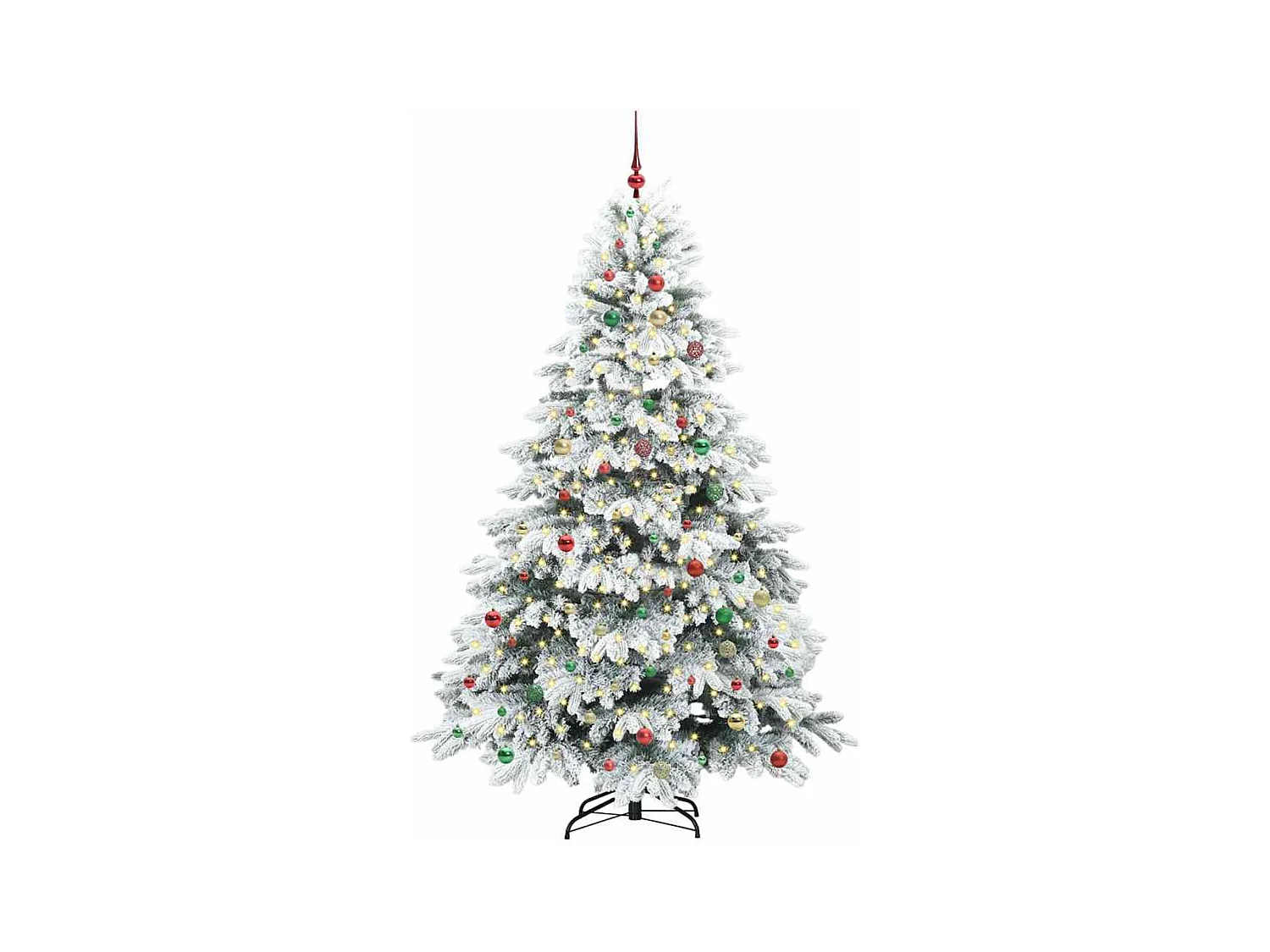 Sapin de Noël artificiel avec 300 LED Vert 240 cm PE et PVC