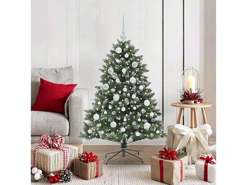 Sapin de Noël artificiel avec 150 LED Vert 85 x 85 x 120 cm