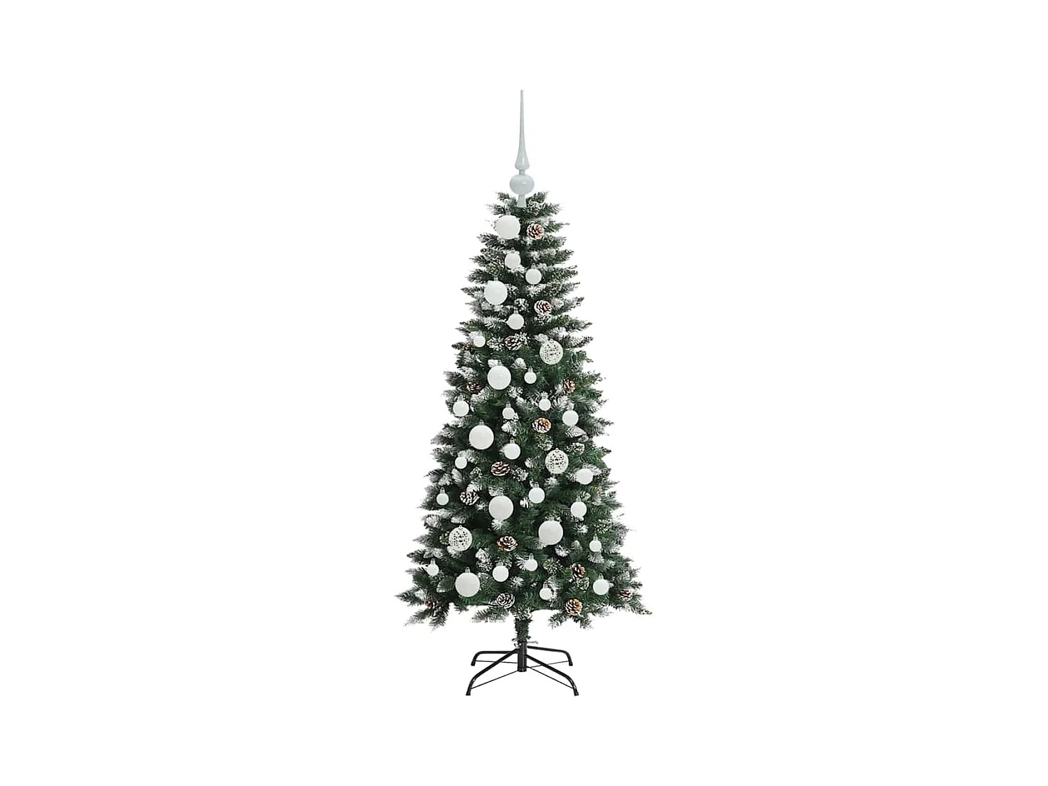 Sapin de Noël artificiel avec 150 LED Vert 55 x 55 x 120 cm
