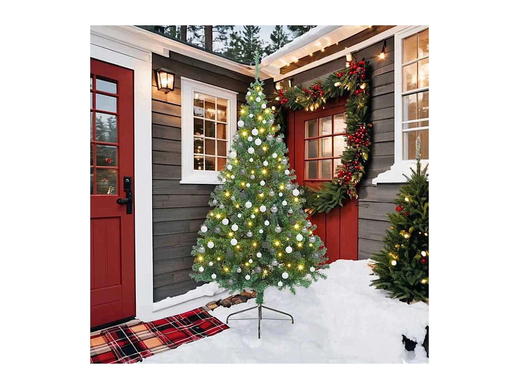 Árvore de Natal Artificial Verde 210 cm PVC