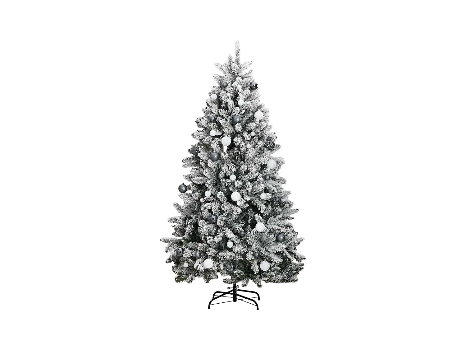 Sapin de Noël artificiel articulé 300 LED et boules 270 cm